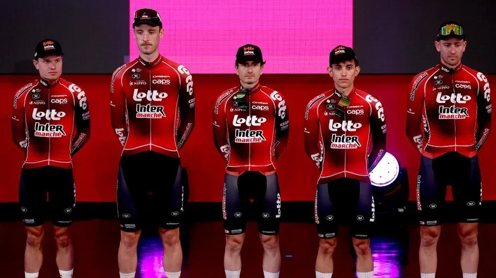 El Lotto-Intermarché, durante la presentación del Giro de Italia 2026